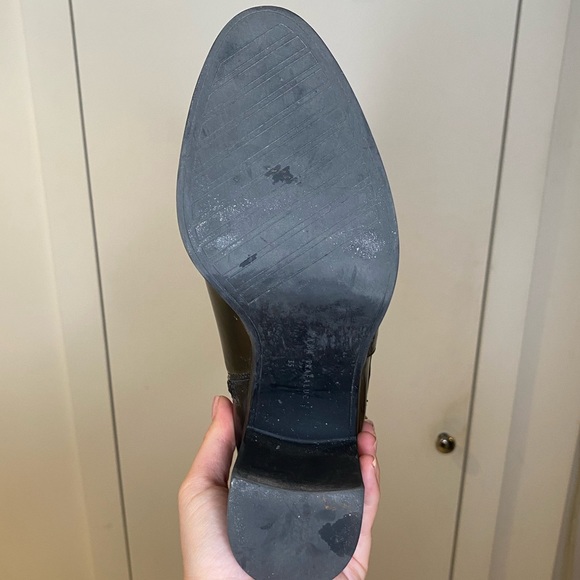 ZARA Patent Faux Leather Ankle Boots - Picture 11 of 12